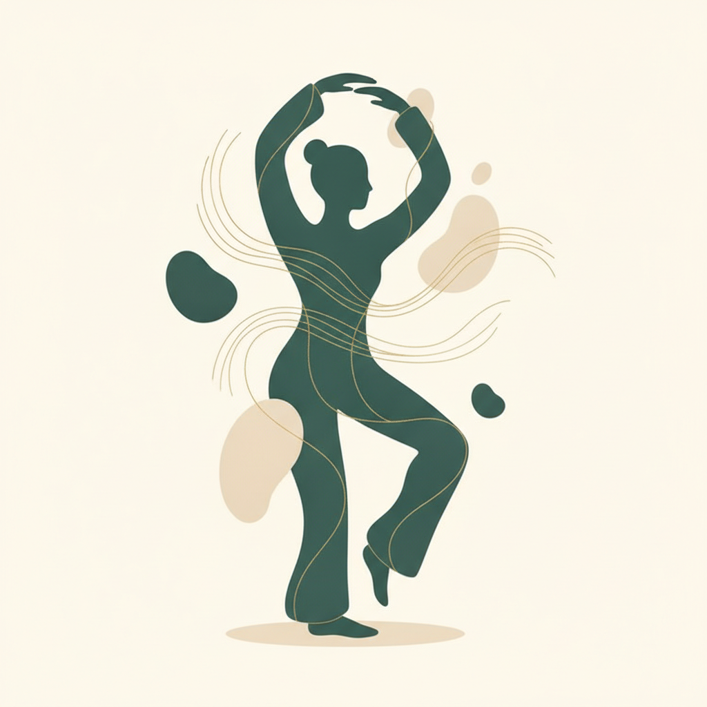 Ilustração: Qi Gong — postura Zhan Zhuang